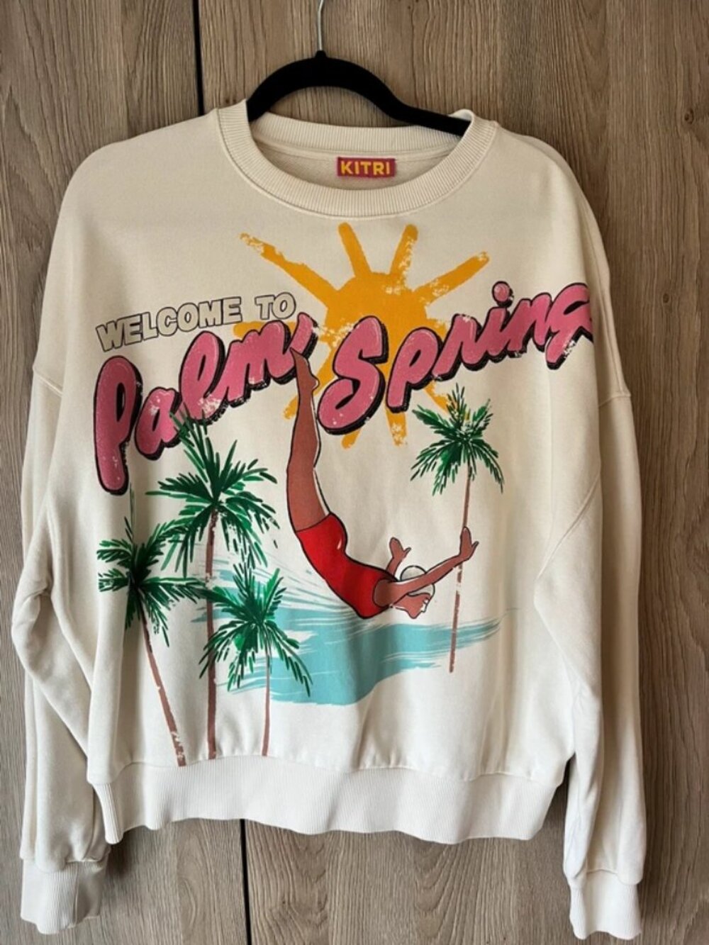 Kitri printed cotton sweatshirt size Medium